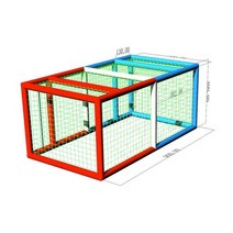 드론 비행경기장 8x4x3m 그물 항공기 훈련 축구장, 6x3x3m