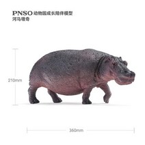 PNSO 아프리카 코끼리 하마 북극곰 흰 코뿔소 페넥 여우 동물원 성장 동반 모델, 하마 당나귀