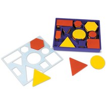 러닝리소스)LER1270속성블록데스크세트/도형/공통속성/도형특징, 단품