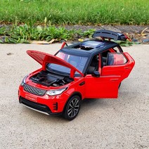 랜드로버 디스커버리 다이나믹 SUV 1대24 자동차 미니카 모형 다이캐스트 청년K쇼핑, 레드