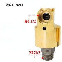 유니버셜조인트 1PC HD 회전 조인트 구리 고속 로터리 워터 에어 오일 스위블 커플 링 스프레이 범용 커넥, 05 EHD15 rotate left