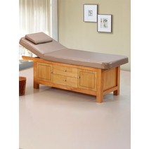 피부관리실베드 단단한 나무 마사지 마사지 침대 미용실 SPA 클럽 전용 장붓 구멍 및 장부 구조 설치가 필요없는 보강이 흔들리지 않는 미용베드, 7. 평평한 흰색 표면(너비 70) 장붓구멍 구조 /