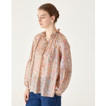 22FW [HAUTE COUNTRY] 오렌지 플라워 긴팔블라우스 DLBL2D913O2