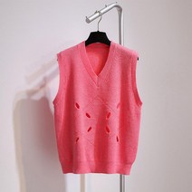 기타 한효주 초록색 그린 조끼 베스트 니트 패션조끼