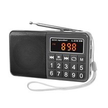 일신 어르신 선물용 빅버튼 효도라디오 L-238 FM MP3 오디오 플레이어, 빅버튼 효도라디오 L-238 블랙