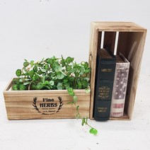 한소픈 허브 직사각 우드박스_소 1P 수납함 나무상자 사과박스 정리용품 공간박스 빈티지, 1개