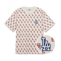 엠엘비 MLB 클래식 모노그램 전판패턴 반팔 티셔츠 LA (Cream) 3ATSM1133-07CRS 173064