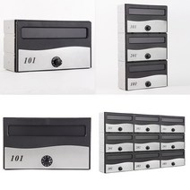다세대우편함 MB140 실버블랙, 3.MB140 실버블랙 깊이 160mm
