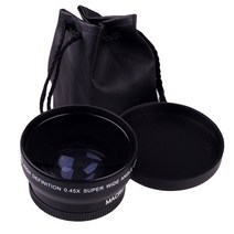 캐논 니콘 호환 미러리스렌즈 Canon eos 4000d 2000d 18-55mm 렌즈 용 58mm 0.45x 광각 렌즈 4 univeasal 카메라 액세서리 70-200mm