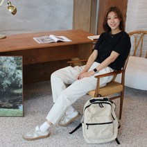 플레이몬스터 우븐 팬츠 / 남녀 공용 바지 / 루즈핏 오버핏 애슬레저 캐주얼 라이프 스타일