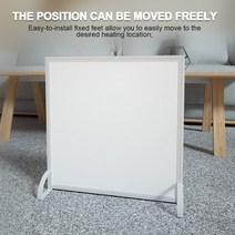 미니스토브 캐비넷히터 초박형 375w 적외선 히터 패널 표준 버전, 발로, 영국
