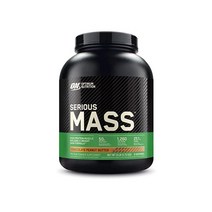 Optimum Nutrition 시리어스 매스 웨이트 게이너 프로틴 파우더 면역 지원을 위한 비타민 C 아연 및 D 초콜릿 땅콩 버터 2.7kg(6파운드)(포장은 다를 수, 12파운드(1팩)