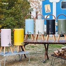 카페 휴대용 정수기 오슬로 스텐316 보온보냉 4500ml 업소용 등산 캠핑용, 스카이블루
