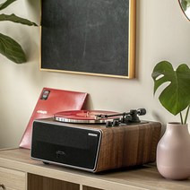 LP 턴테이블 레트로 축음기 플레이어 인테리어 브라운, PARON PRO+ 라라랜드 레코드