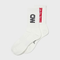 씨엔엔 어패럴 스타일 로고 삭스 WHITE STYLE LOGO SOCKS