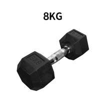 헬스프라자 육각아령 고무덤벨 8kg (2개1조), 8.5kg, 2개