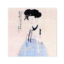 대박문구 북키스 명화카드 신윤복_미인도 디자인카드, 상세페이지 참조