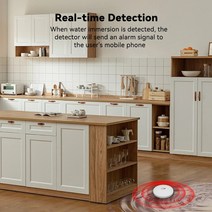누수탐지기 수분측정기 수맥 청음식 IAlarm ZigBee 연동 누수 센서 침수 보안 경보 누출 감지기 오버플로우 경고 방수 스마트 홈, 1개