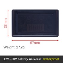 배터리 잔량자동차 배터리 충전 레벨 표시기 12V 24V 36V 48V 60V 72V 리튬 용량 측정기 전류전압측정 디스, [02] 12-60VWaterproof