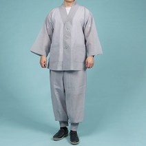 생활한복 중년 남여공용 개량한복 여름 법복 절옷 절복 상하의 세트