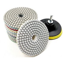 대리석 연마 광택 인조대리석 싱크대 상판 다이아몬드 패드 샌딩 폴리싱, 4인치 대리석연마패드 150방