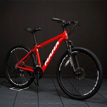 오투휠스 마하 S7 기계식 입문용 산악 MTB 자전거, 17 - 레드(스포티), 98프로조립-택배배송