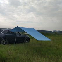 가성비 차량용 타프 그늘막 파박 카 캠핑 차량 어닝, 스카이블루L 440*200cm