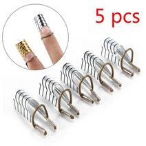 2022네일아트 여름네일 elecool 5pc forms top for nail extension 재사용 가능한 몰드 아트 세트 가이드 팁 acrylic polish gel, 5pcs 무작위 색상