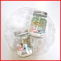 (손잡이용기 2개만들기) 뿔사슴-크리스마스 양초 젤캔들 키트 만들기(100ml/2), 블랙체리, 퍼플