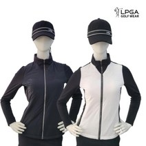 LPGA 골프 웨어 여성 겨울 방풍 씬 구스 다운 점퍼 재킷 L214DW721P