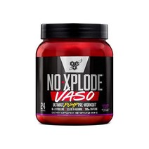 단백질 보충제 BSN N.O.-XPLODE Vaso Pre Workout Powder with 8g of L-Citulline and 3.2g Beta-Alanine Energy, Grape Fury, 24 Servings (Pack of 1)