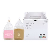 자연그대로의 천연조미료 2종 선물세트(핑크솔트 500g+비정제설탕 천연당 500g), 비정제천연당 500g+비정제천연당 500g