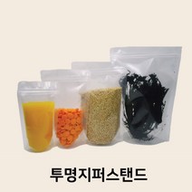 동일팩 자체제작 두꺼운 투명스탠드지퍼백 칵테일봉투/한약파우치/육수팩, 10*17+3, 100매