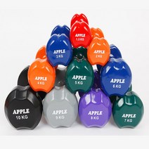 베스코 애플덤벨 아령 0.5kg - 10kg 홈트 홈짐 가정용 클럽용 헬스장, 7kg