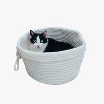 2도사이 고양이 코튼 숨숨 바스켓 고양이바구니, 방석 포함