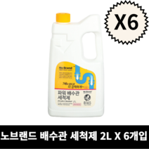 노브랜드 파워배수관세척제 2L, 6개