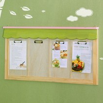 원목 클립형 4칸 게시판.동화속나무(무료배송), 01.클립형_4칸(내추럴)／01.게시판