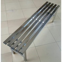 스텐 버스정류장 의자 벤치 야외 공원 로비 긴의자 야구장 버스터미널 대기 웨이팅, 200x35x45cm