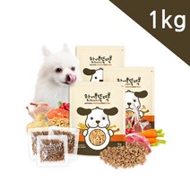 한끼뚝딱 소프트 국산 강아지 사료 1kg+사은품, 4_오리고기 1kg + 사은품