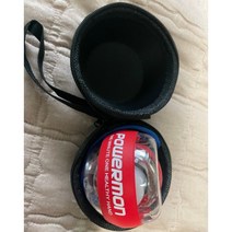 파워몬 LED 오토스타트 메탈 자이로볼 파워 헬스 볼 팔목 손목 운동 기구 악력 근력기 레드 2개, 레드   파우치