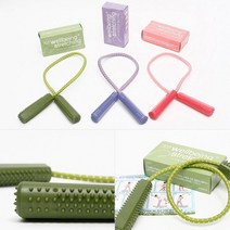 실내 스트레칭용품 스트레칭밴드 자세고정기 자세 5개, 웰빙스트레칭로프(퍼플)