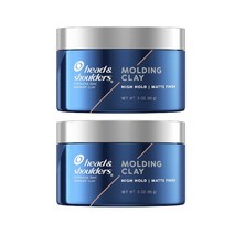 Head & Shoulders 헤드앤숄더 댄드러프 몰딩 클레이 왁스 3oz(85g) 2팩 Anti Dandruff Molding Hair Clay for Men Strong Hold Matte Finish, 2개, 85g