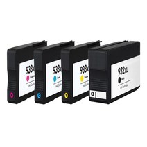 932XL / 933XL 호환잉크 대용량 HP OFFICEJET 6100 6600 6700PREMIUM 7110 7510 7610 7612, 4개세트(검정+파랑+빨강+노랑), 1세트