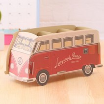 학생용 책상 세트 DIY 골판지 펜 홀더 연필 보관 용기 홈 오피스 장식-피아노 푸른 기관차 빨간 버스 빅 벤, [04] Big ben