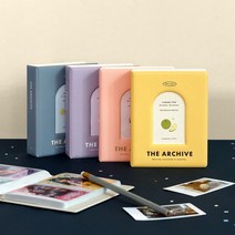아카이브 2단 콜북 포토카드 포카 앨범 폴라로이드 콜렉트북 포켓 사진첩 포토북 명함 생일 기념일 선물, 02 PINK