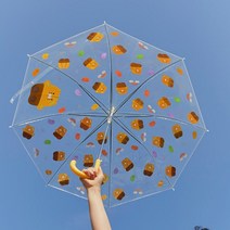 카카오프렌즈 젤리 투명우산 춘식이 60cm 소나기 장마
