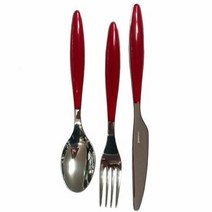 구찌니 양식기 커트러리 세트 스푼 나이크 포크 레드, 스푼x포크x나이프