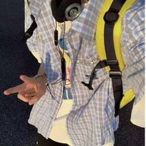 아메리칸 빈티지 체크 셔츠 여름 트렌드 로고 레터링 느낌 코트 루즈핏 남녀 커플 반팔 셔츠