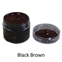 중간 갈색 가죽 염료 페인트 유성 DIY 전문 페인트 공예 가방 소파 신발 수리 보완 색, 16 Black Brown