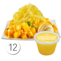 흥국에프앤비 업소용스노우빙망고얼음300ml 12개